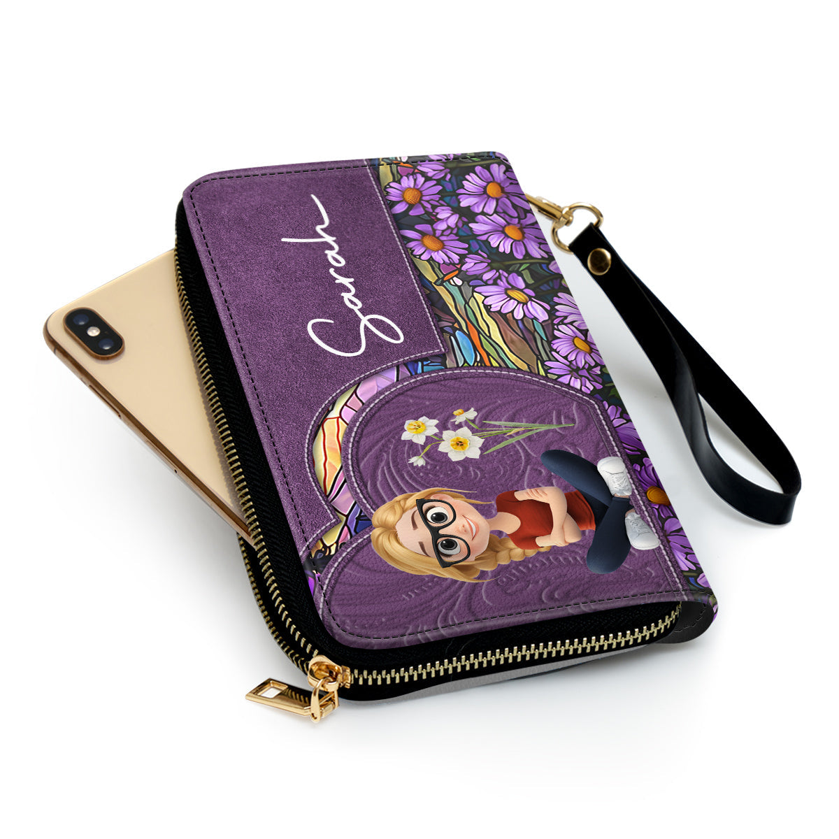 Birth Month Girl - Personalized Leather Wallet
