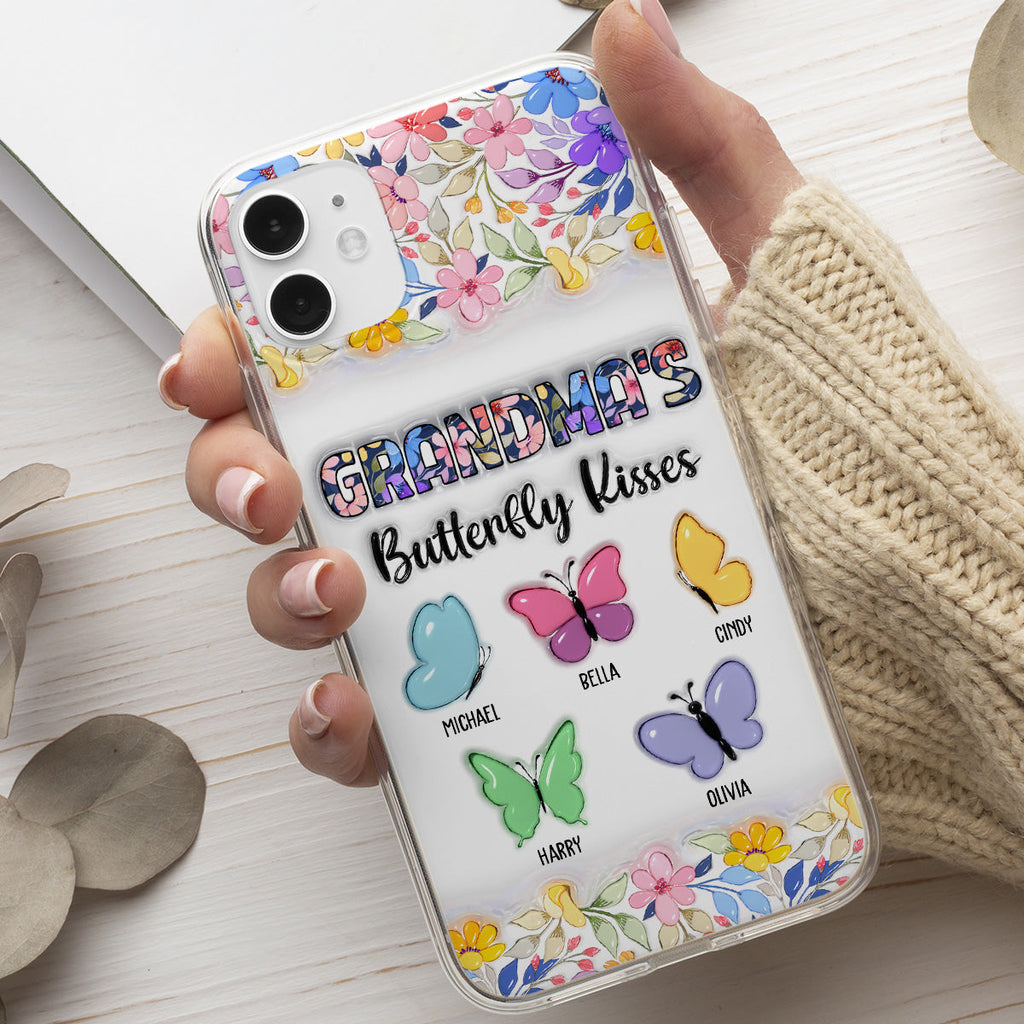 Butterfly Kisses - Personalized 3D Inflated Effect Phone Case