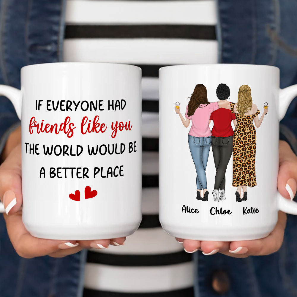 Custom Best Friend, Christmas & Birthday Friendship Keepsake Gift • Friends Like You - Personalized Coffee Mug
