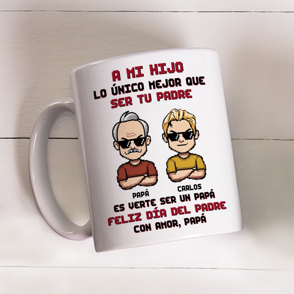 Custom Father's Day Gift For Son • Eres Mi Orgullo Más Grande  - Taza Personalizada de Café