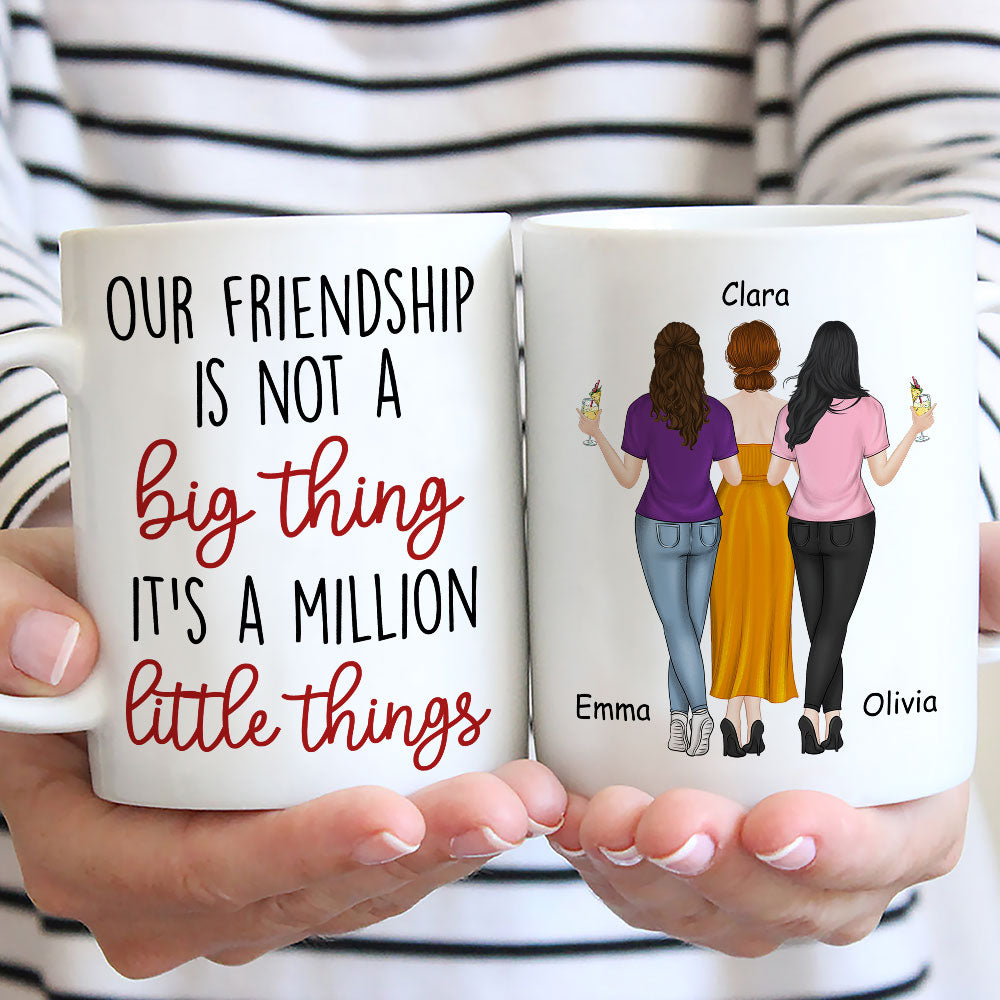 Custom Best Friend, Christmas & Birthday Friendship Keepsake Gift • A Million Little Things - Personalized Coffee Mug