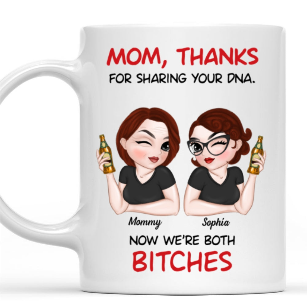 Custom Mother's Day Gift for Mom & Grandma • Mother And Daughter Funny - Personalized Coffee Mug