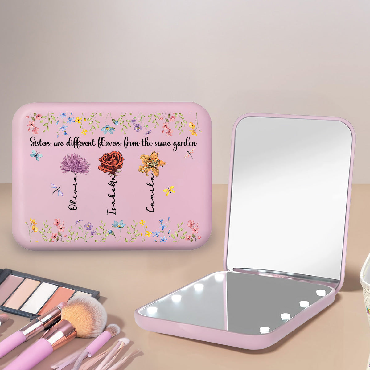 The Same Garden - Personalized LED Pocket Mirror