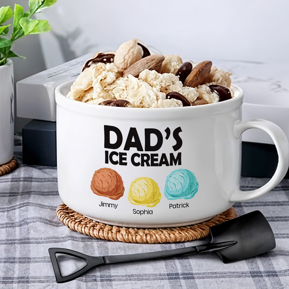 Ice Cream - Personalized Ceramic Bowl
