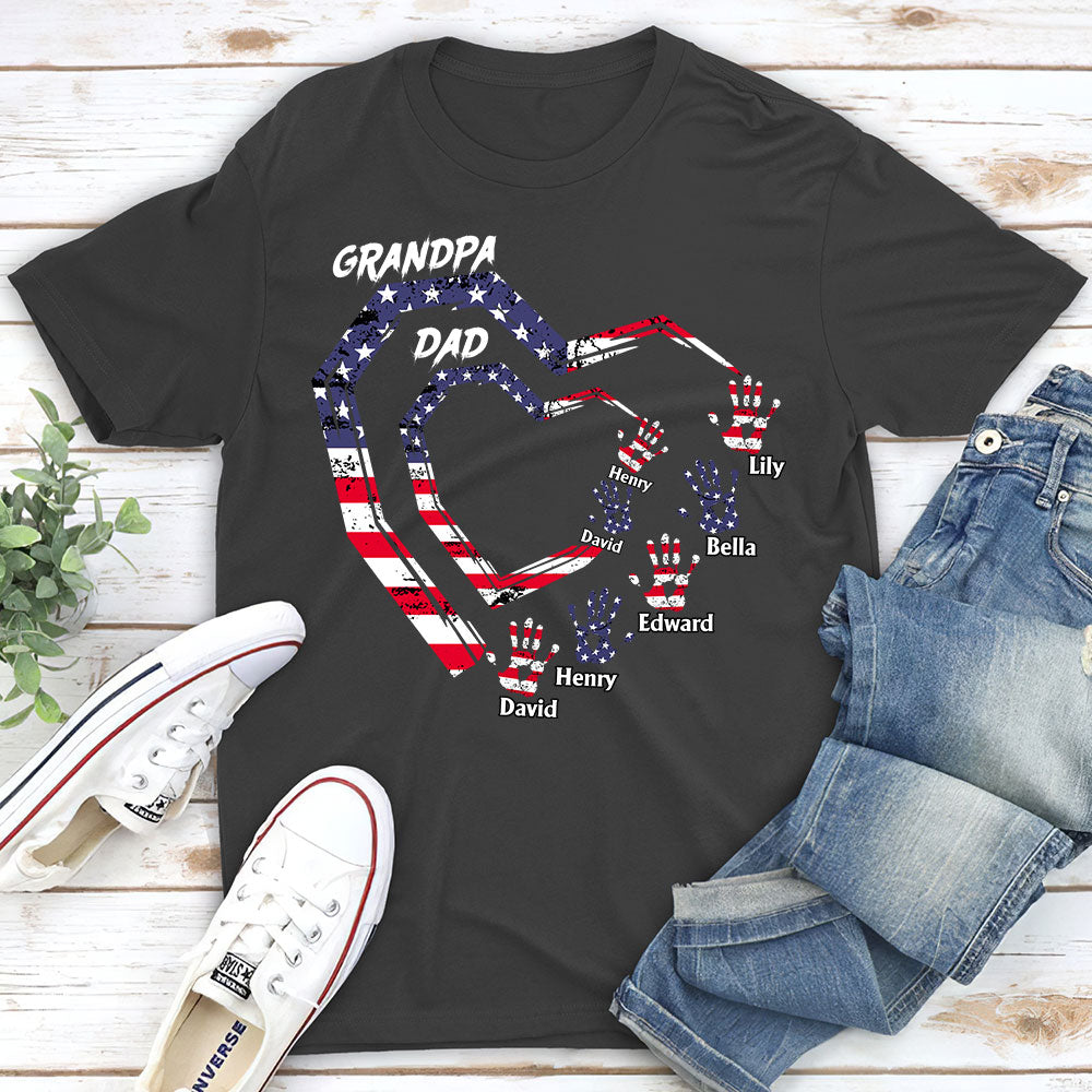 Custom Father's Day, Special Gift for Dad & Grandpa • We Love You Grandpa - Personalized Shirt
