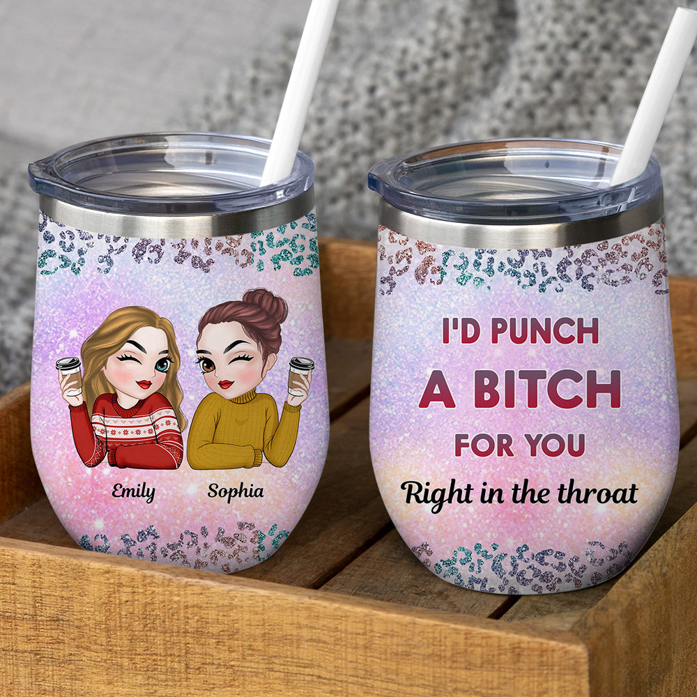 Custom Christmas Birthday Gifts For Best Friend • You Keep Me Sane - Personalized Wine Tumbler
