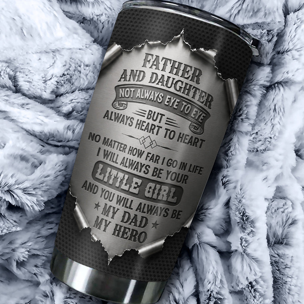 Custom Father's Day Birthday Gifts For Dad • My Hero 2 - Personalized 3D Effect Tumbler