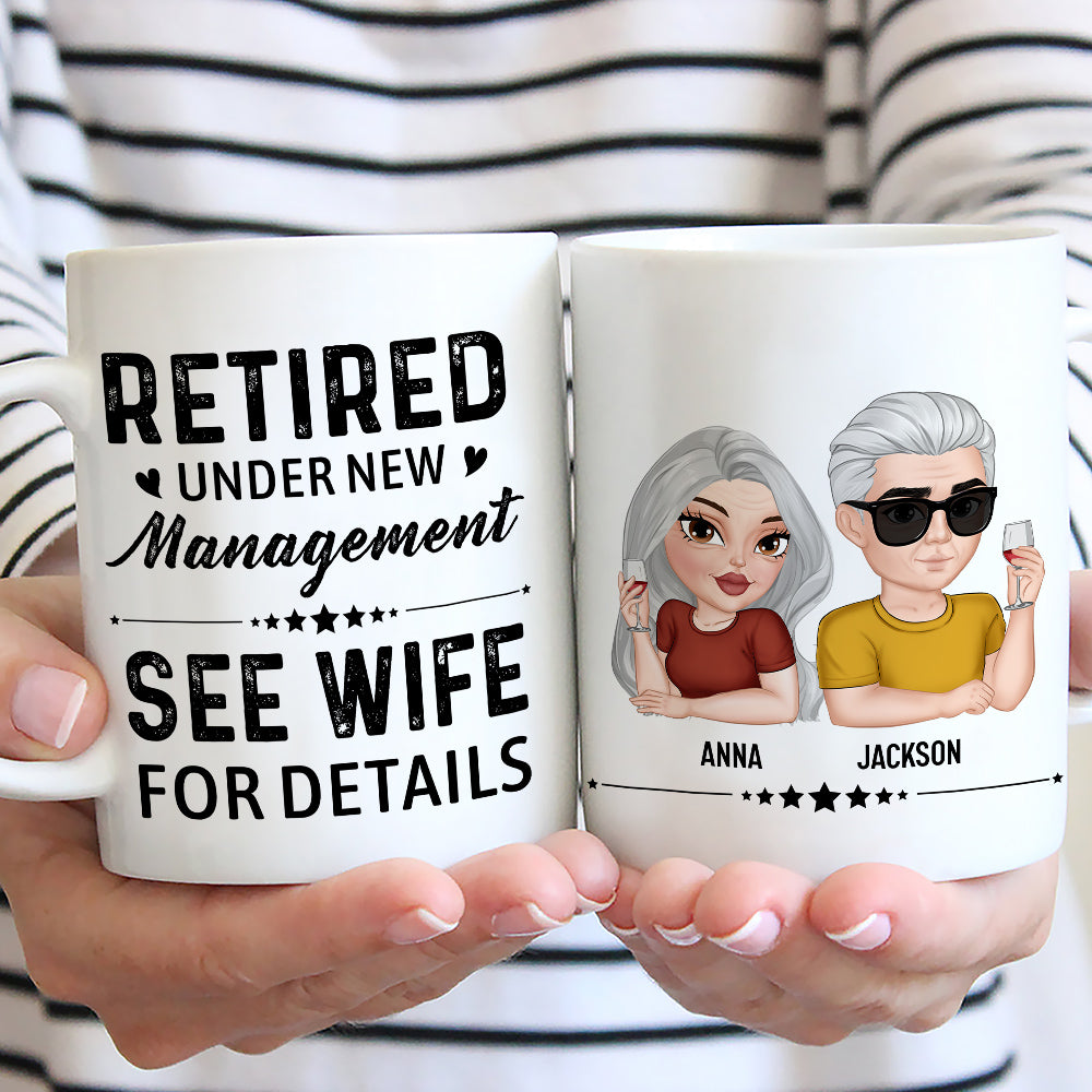 Custom Christmas & Birthday Gift for Dad • Under New Management - Personalized Coffee Mug