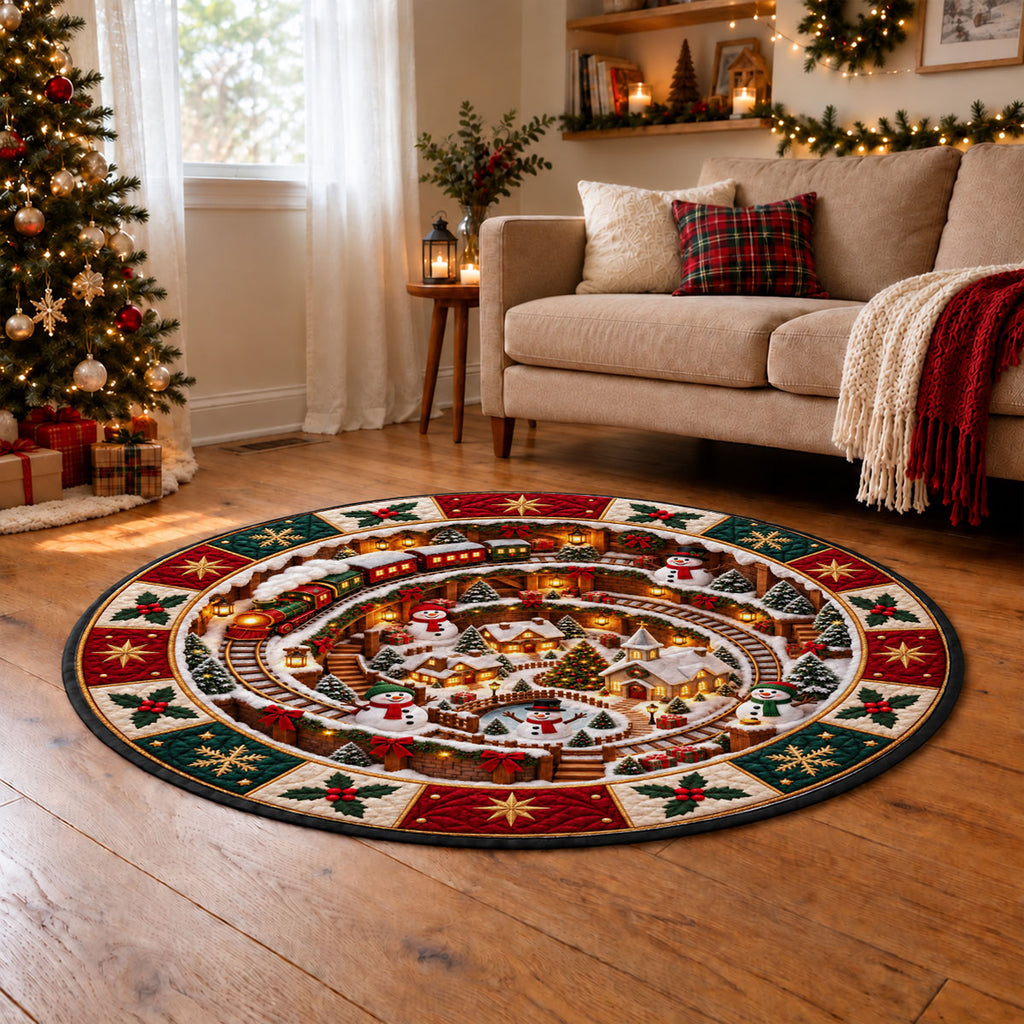 Holiday Party Lovers - Personalized Quilted Mat