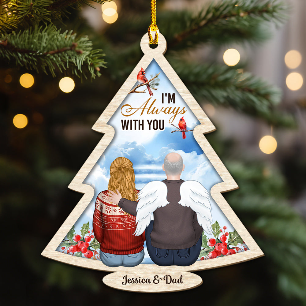 Custom Keepsake Christmas Ornament •  Forever With You - Personalized Wood Ornament