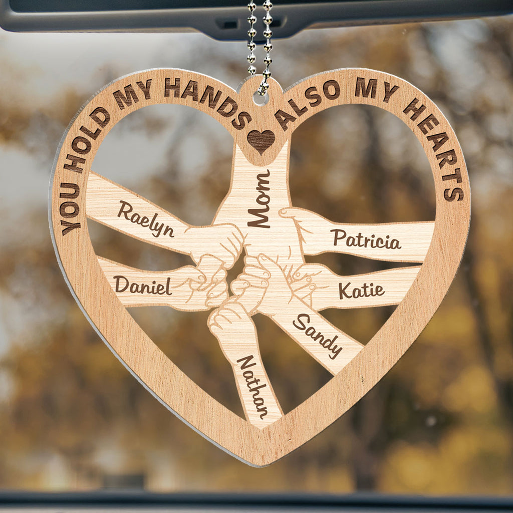 You Holds My Hands - Personalized Car Ornament