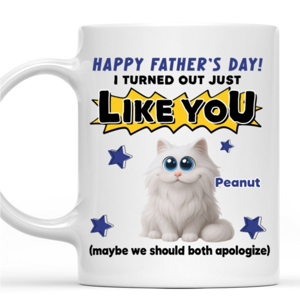 Custom Christmas & Birthday Keepsake Gift • Turned Out Like You - Personalized Coffee Mug