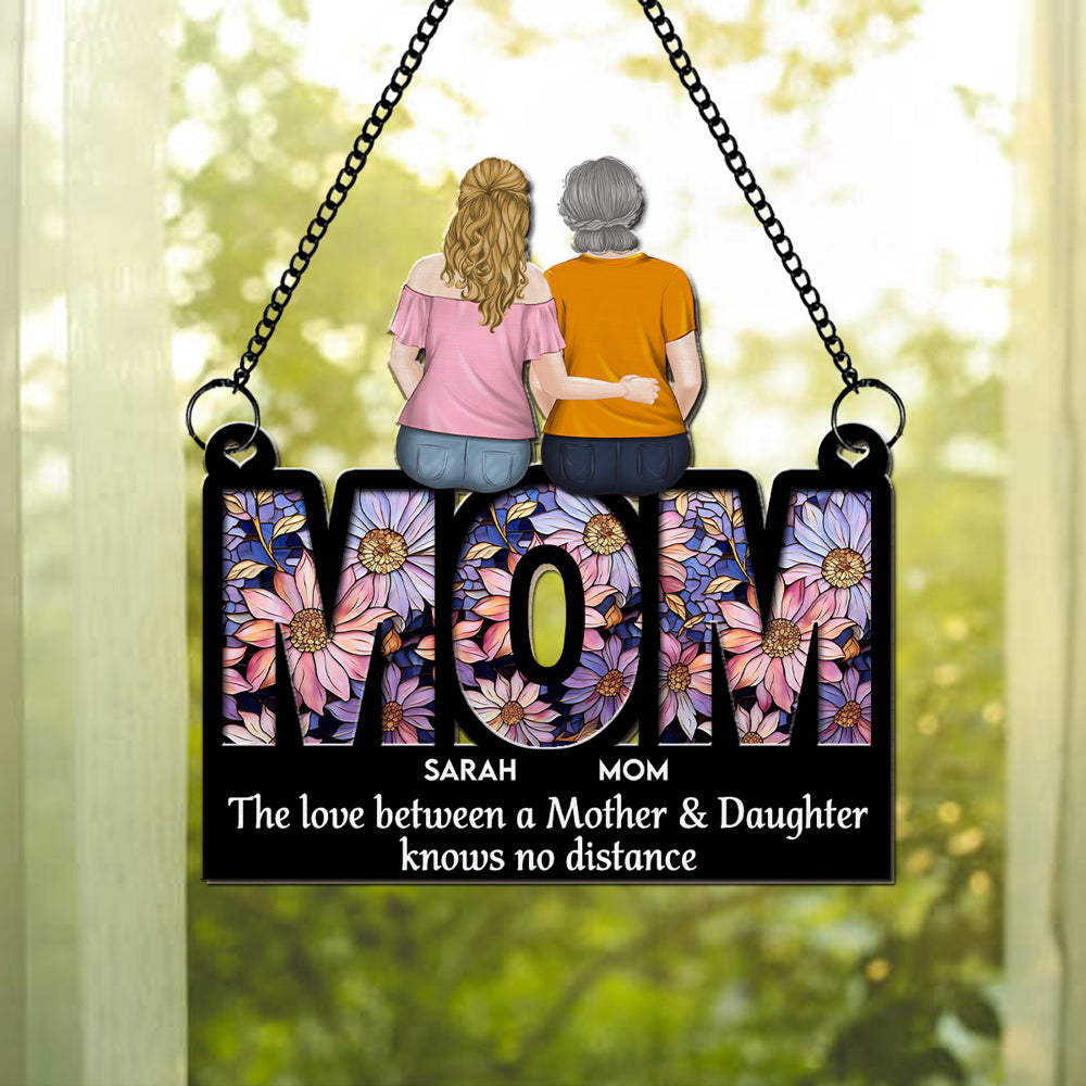 Custom Hanging Decor for Mom Daughter, Mother's Day Birthday Gifts • Mother And Daughter Forever - Personalized Suncatcher
