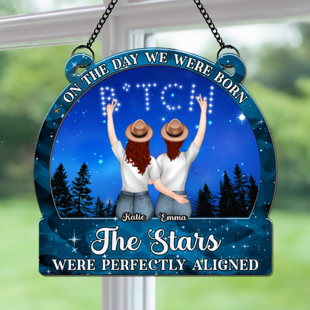 Custom Christmas Hanging Decor, for Best Friend, Friendship Gifts • The Day - Personalized Suncatcher