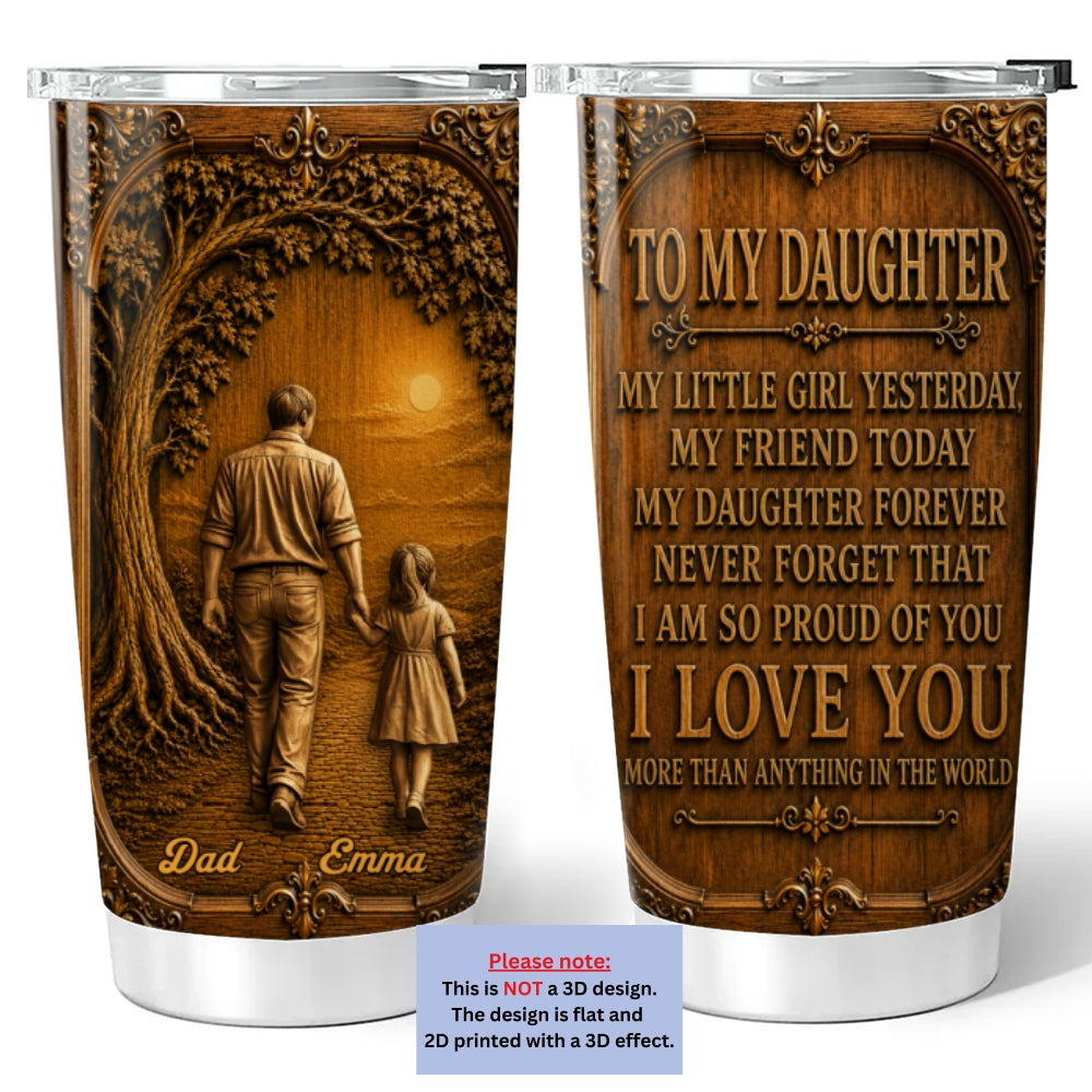 Custom Christmas Birthday Gifts For Children • So Proud Of You - Personalized 3D Effect Tumbler