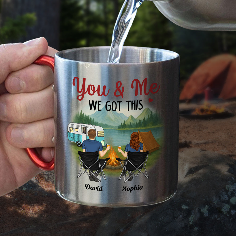 Custom Anniversary Keepsake Gifts For Couple • We Got This - Personalized Carabiner Mug