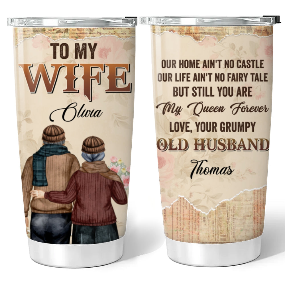 Custom Christmas Anniversary Gifts For Wife • To My Wife Version 2 - Personalized Tumbler