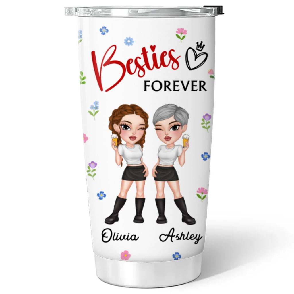 Custom Christmas Birthday Gifts For Best Friend • My Crazy Best Friend - Personalized Tumbler