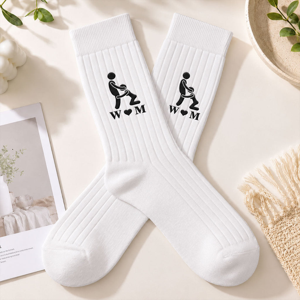 Naughty Couple - Personalized Men Socks