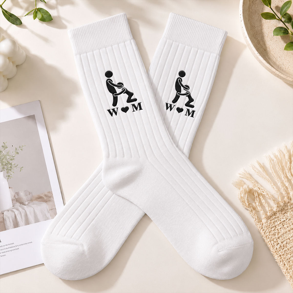 Naughty Couple - Personalized Men Socks