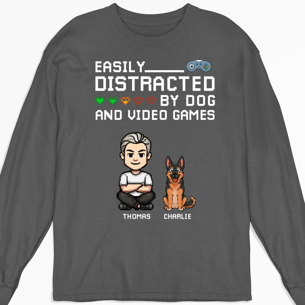 Custom Christmas Anniversary Keepsake Gifts For Husband • Pause Game Pet Dog - Personalized Shirt