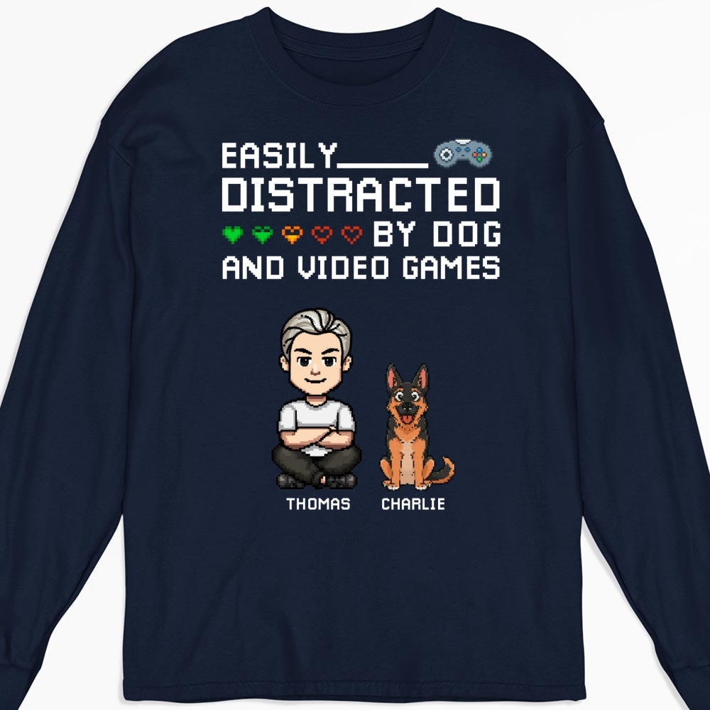 Custom Christmas Anniversary Keepsake Gifts For Husband • Pause Game Pet Dog - Personalized Shirt