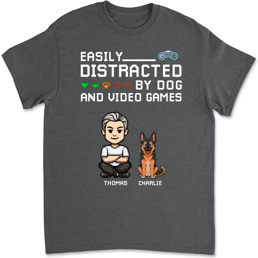 Custom Christmas Anniversary Keepsake Gifts For Husband • Pause Game Pet Dog - Personalized Shirt