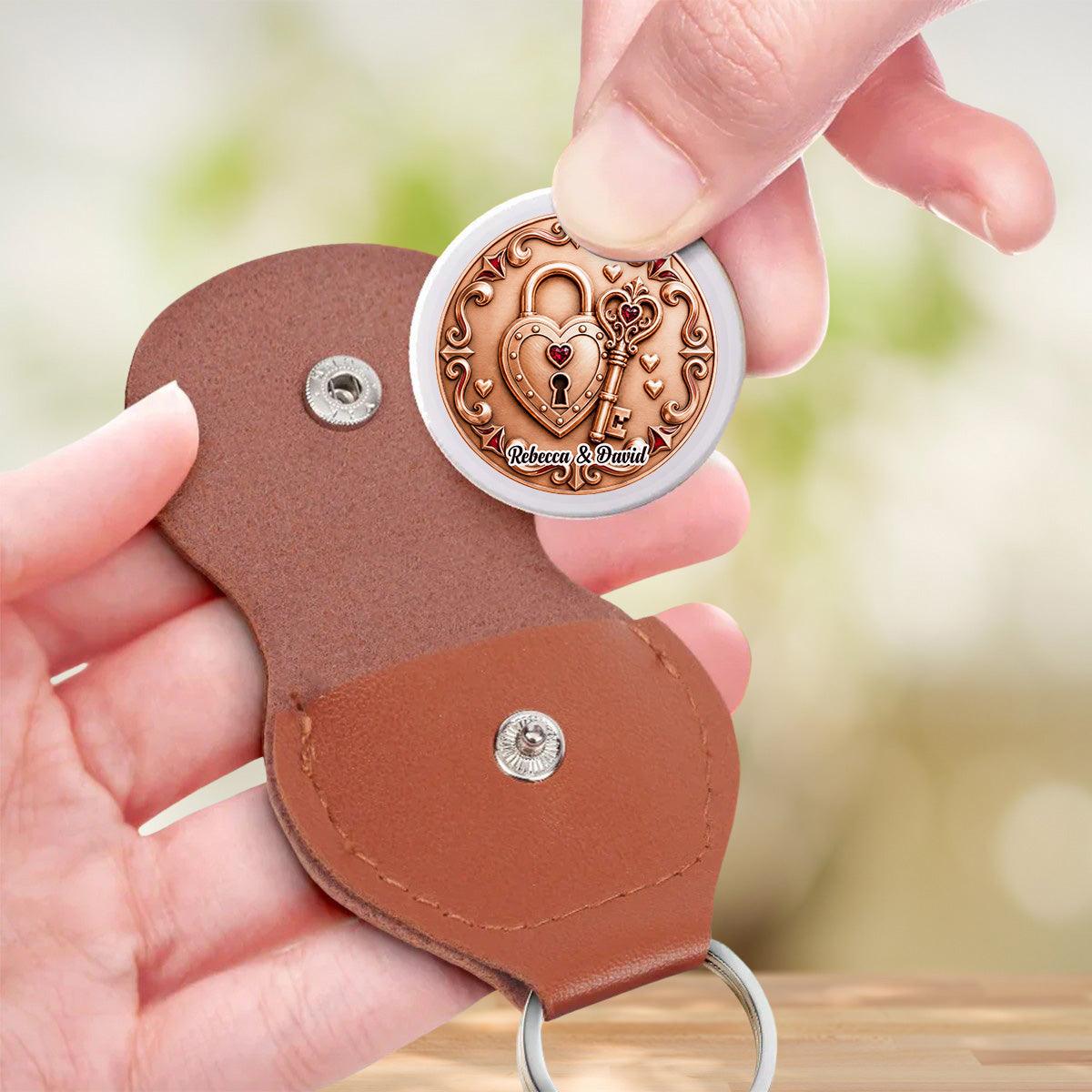 Custom Coin Keychain, Mother's Father's Day Birthday Gift Keepsake • You Are My Forever - Personalized Pocket Hug