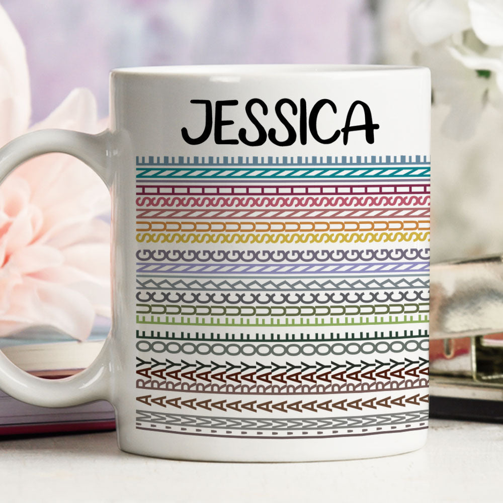 Custom Hidden Message Mug, Funny Gag Gift for Coworker Friend Girlfriend • Happiness Hits Like A Truck - Personalized Coffee Mug