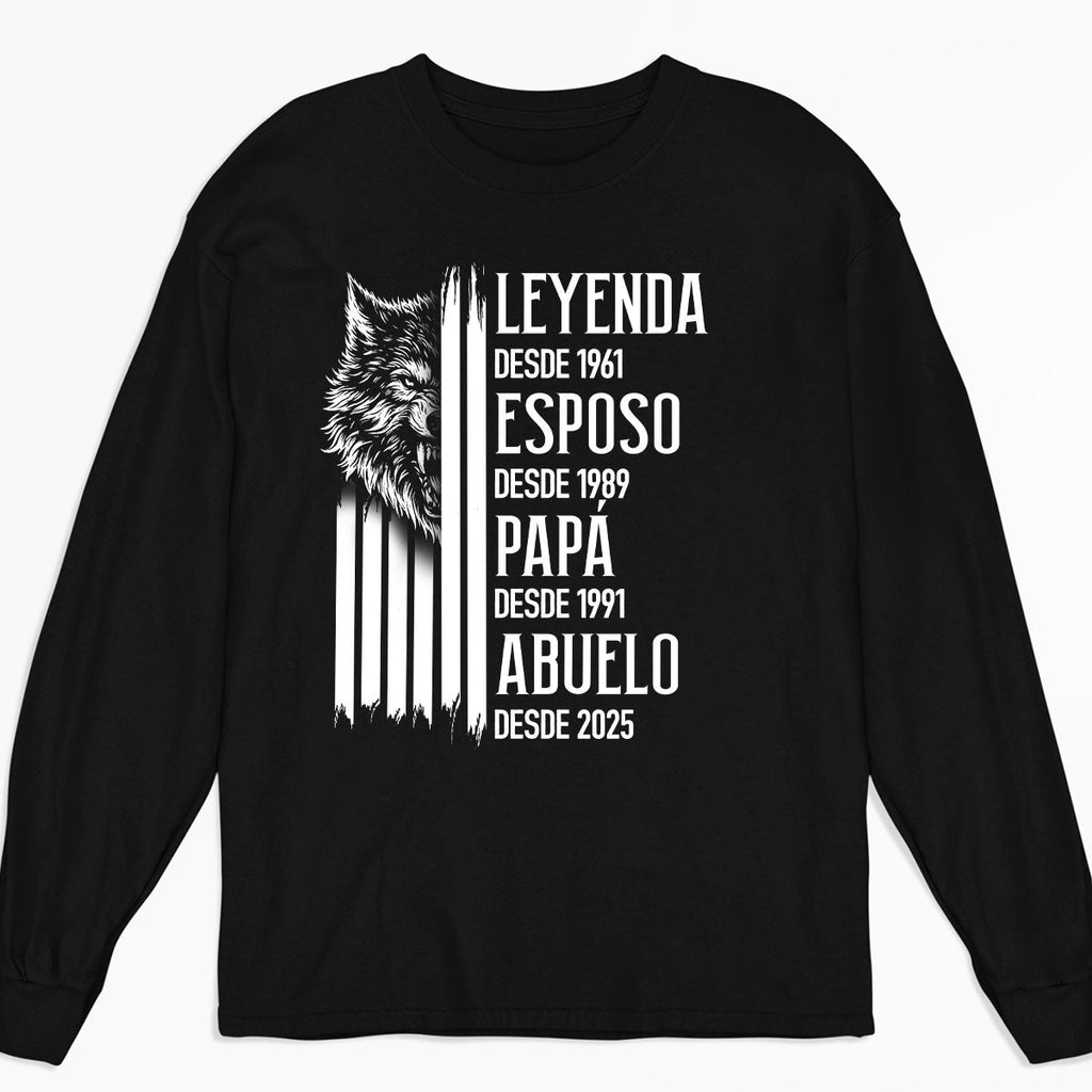 Custom Christmas & Birthday Gift for Dad, Grandpa • El Verdadero Rey – Camiseta Personalizada