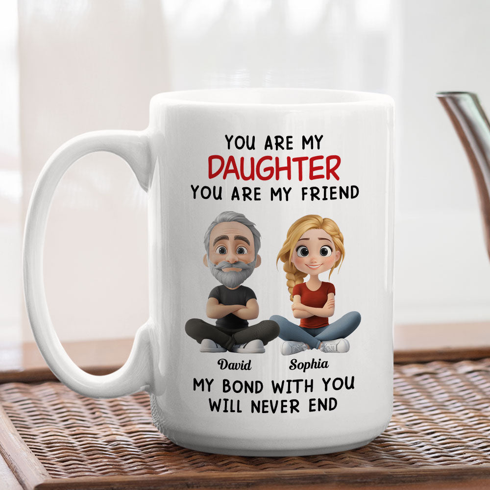Custom Christmas & Birthday Gift for Daughter • Daddy And Daughter - Personalized Coffee Mug
