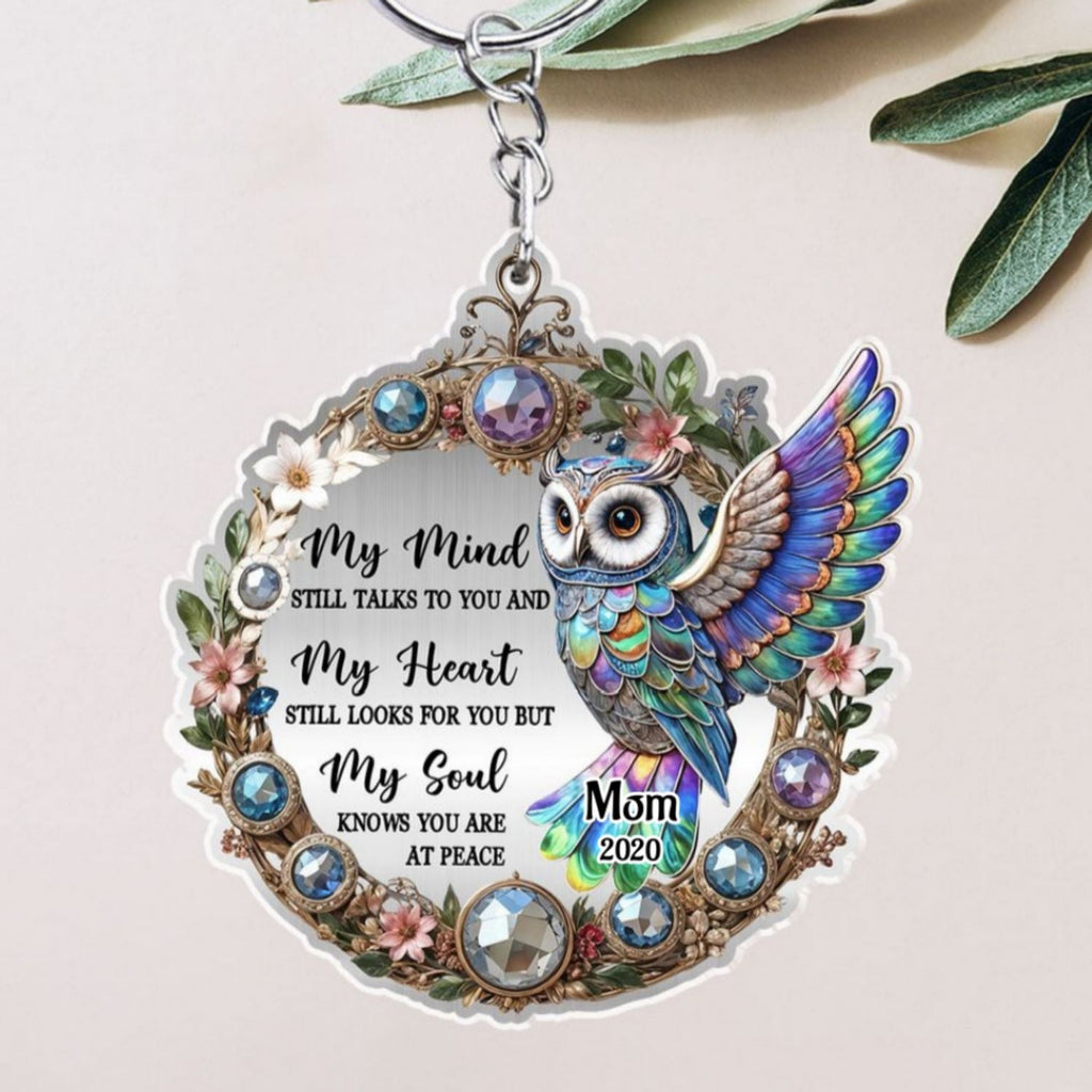 Owl My Mind My Heart My Soul - Personalized Acrylic Keychain
