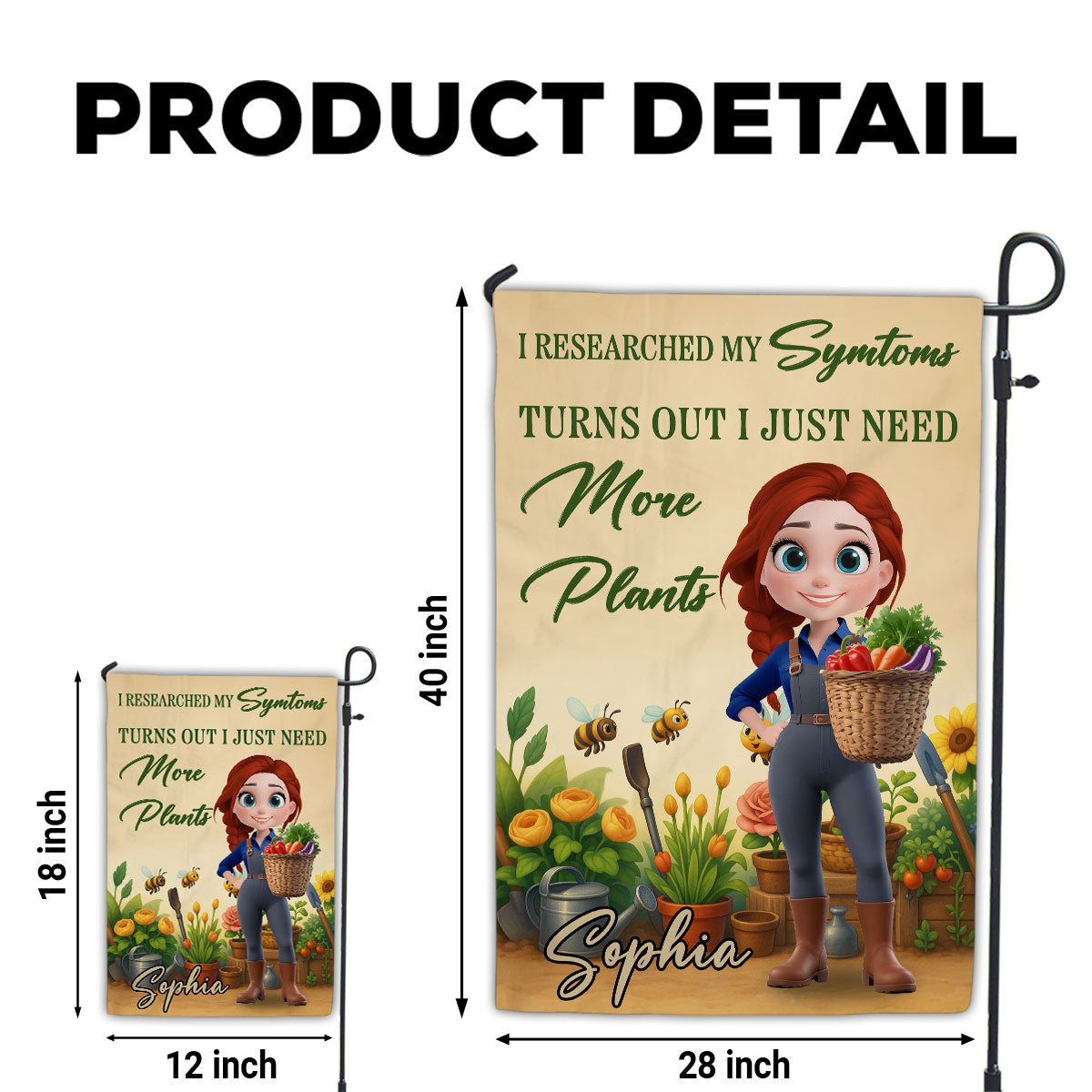 Need More Plants - Personalized Flag