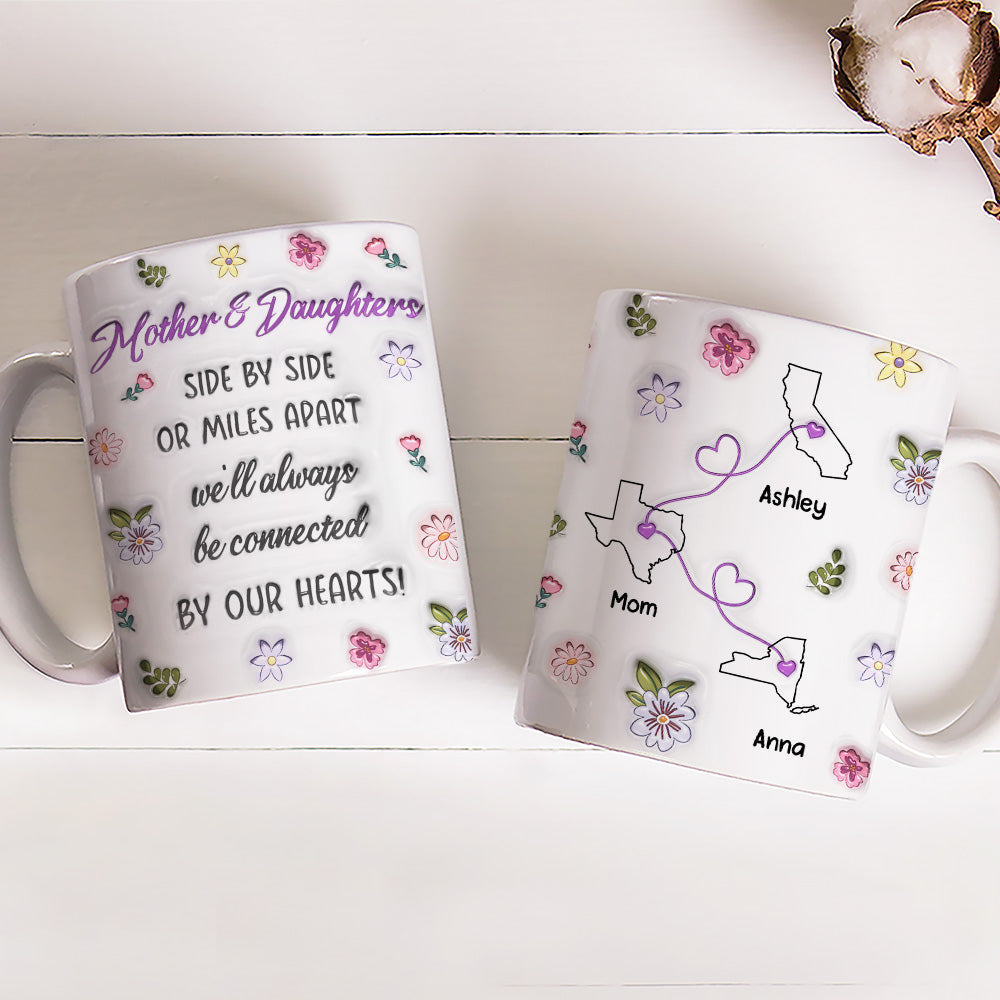 Custom Christmas & Birthday Gift for Mom • Mom And Daughter Unbreakable Bond - Personalized 3D Inflated Effect Mug