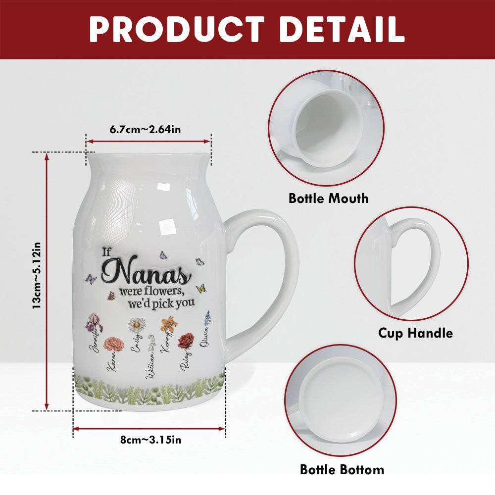 We Would Pick You - Personalized 3D Inflated Effect Flower Vase