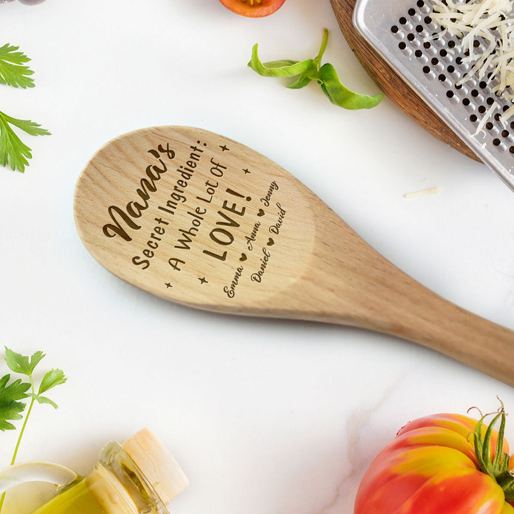 Secret Ingredient - Personalized Engraved Wooden Spoon