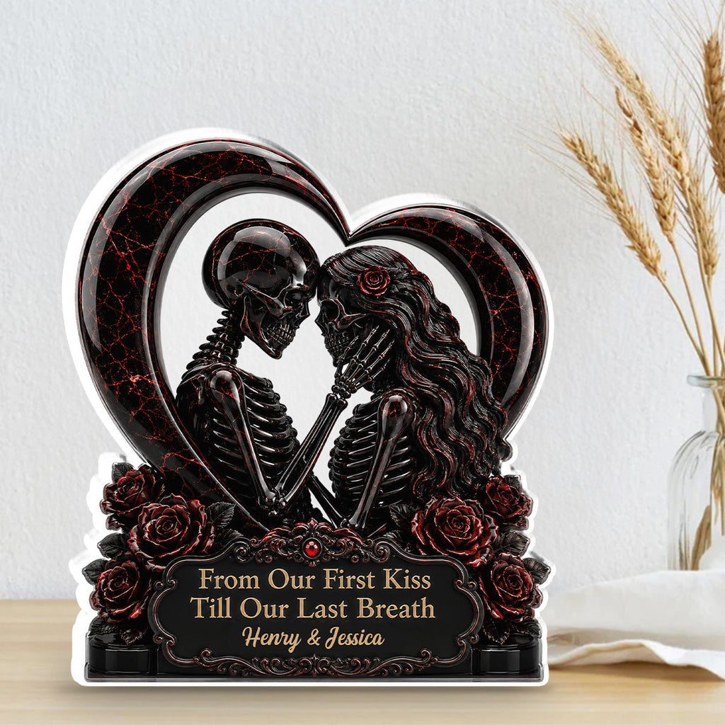 Custom Couple's Decor, Anniversary & Wedding Gift • Till Death Then Forever After - Personalized Acrylic Plaque