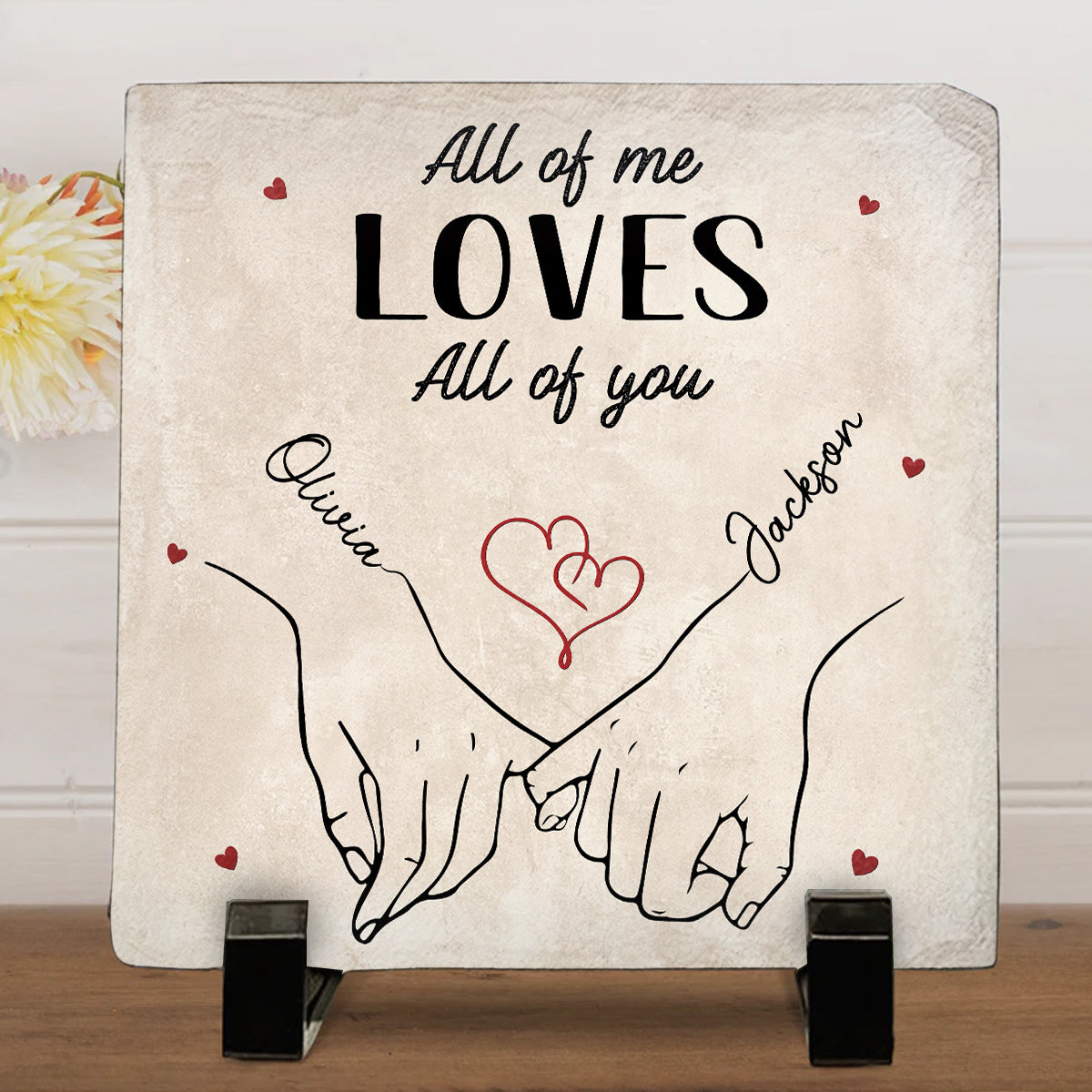 My Heart Is Perfect Because You Are Inside - Personalized Square Shaped Stone