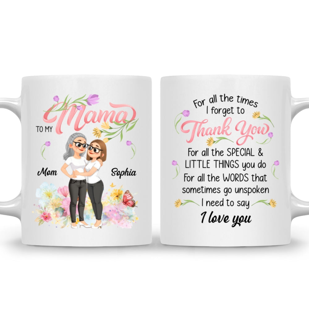 Custom Mother's Day Gift for Mom & Grandma • I Need To Say - Personalized Coffee Mug