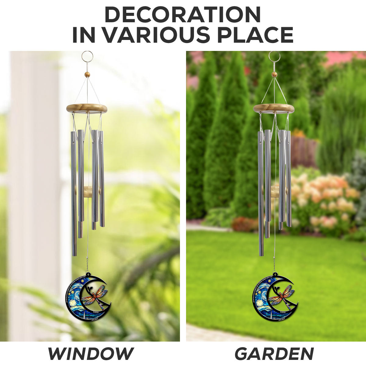 Although You Cannot See Me - Personalized Suncatcher Wind Chime