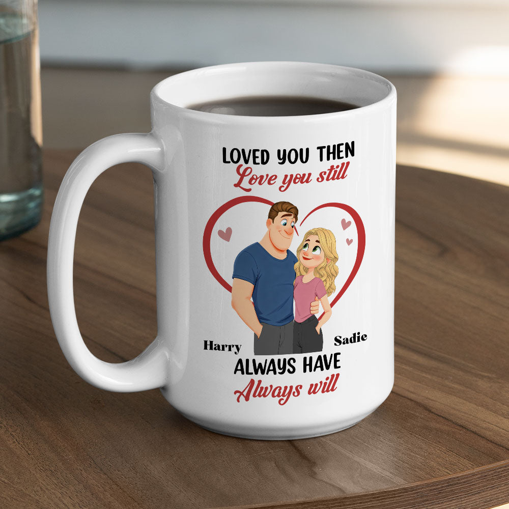 Custom Anniversary Keepsake Gifts For Couple • Loved You Then - Personalized Coffee Mug