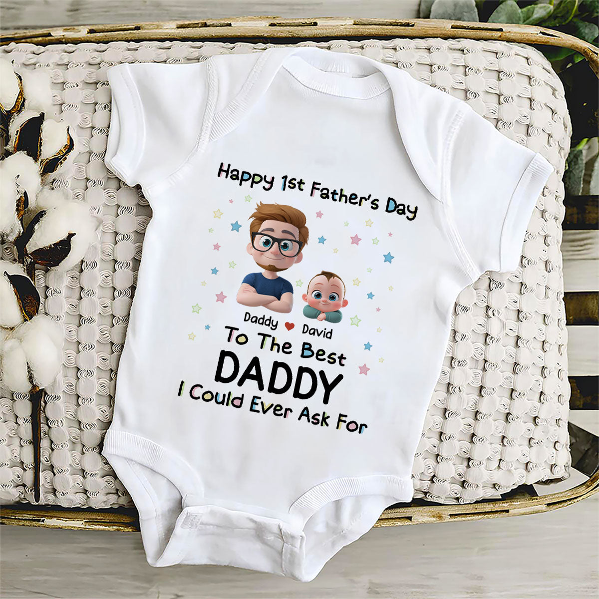 The Best Daddy - Personalized Baby Onesie