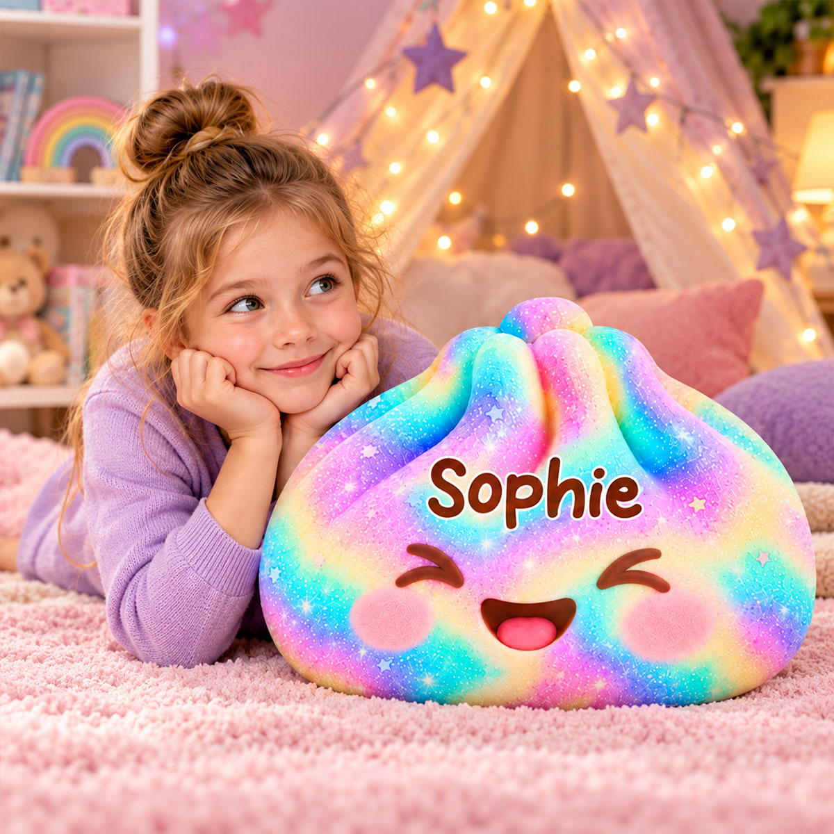 Happy Little Things - Personalized Shaped Pillow