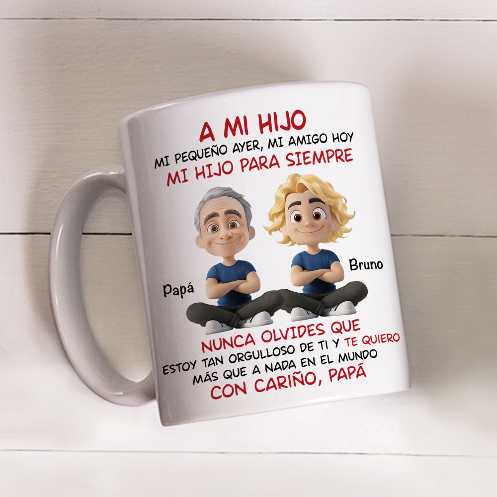 Custom Christmas & Birthday Gift for Son • Mi Hijo Para Siempre - Taza Personalizada