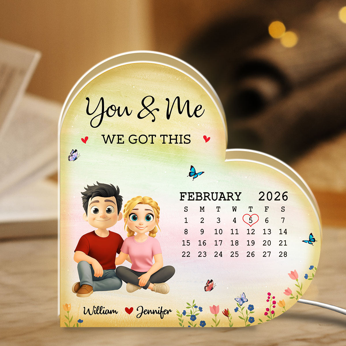 Love In Every Moment - Personalized Light Box