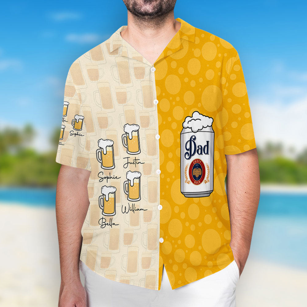 The Chill Daddy - Personalized Hawaiian Shirt
