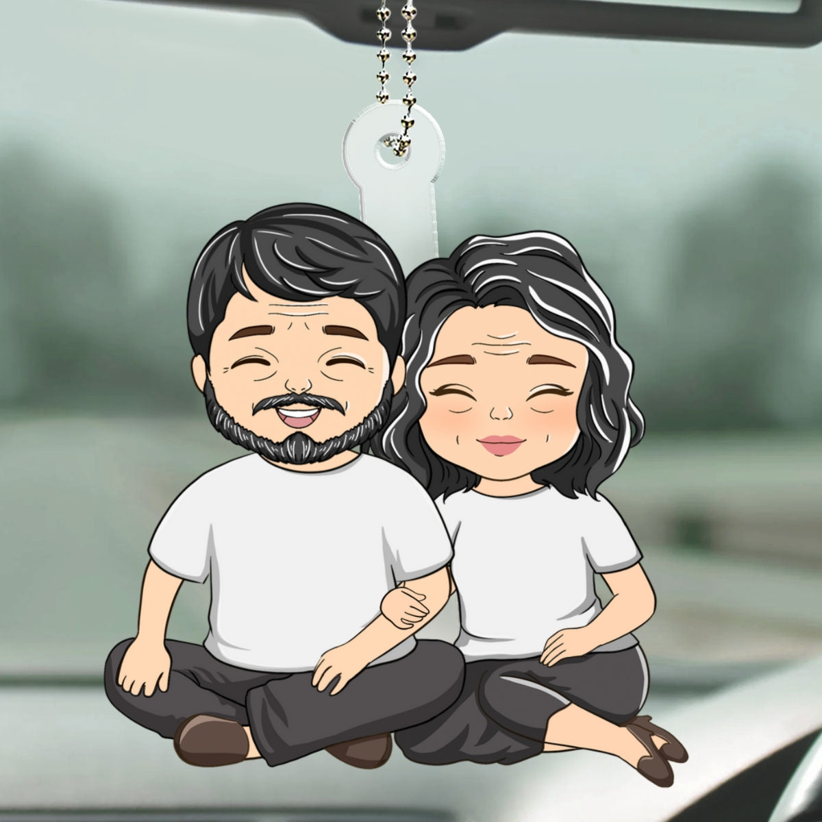 Couple Love - Personalized Car Ornament