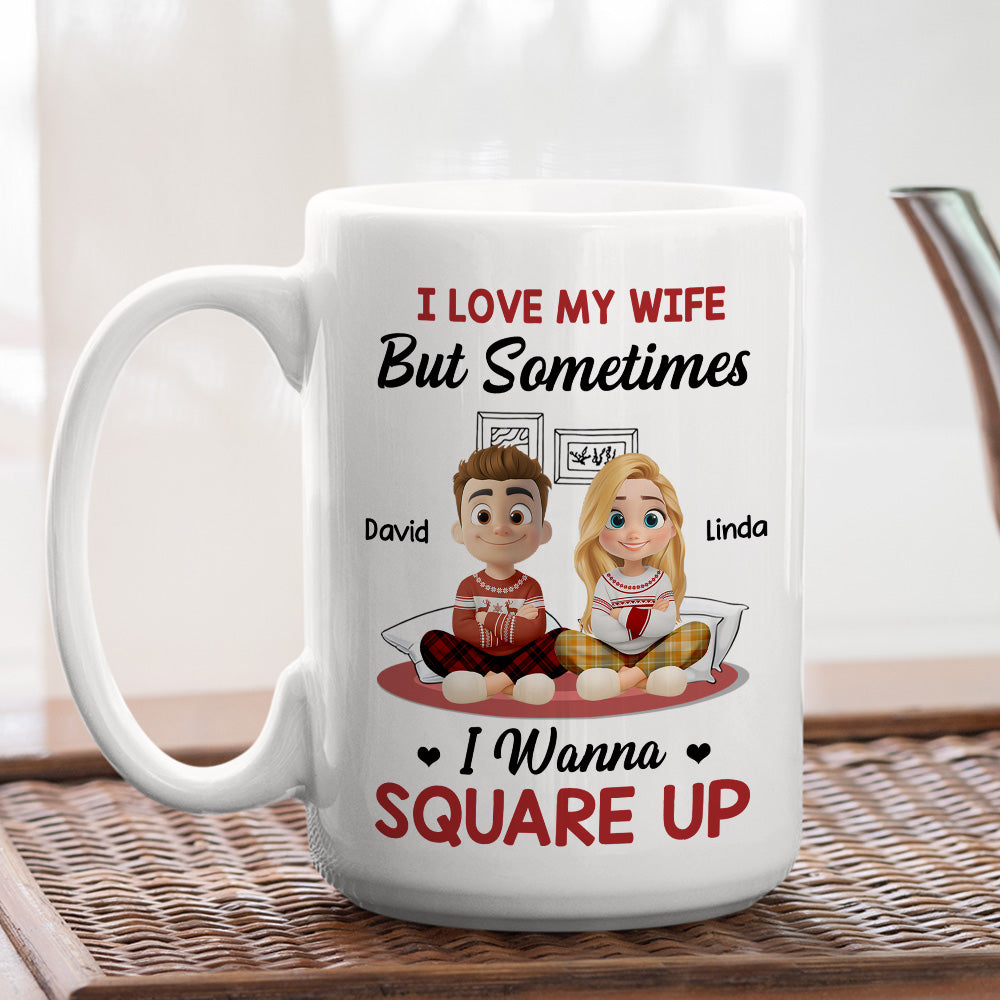 Custom Anniversary Keepsake Gifts For Couple • My Wife My Beautiful Headache - Personalized Coffee Mug