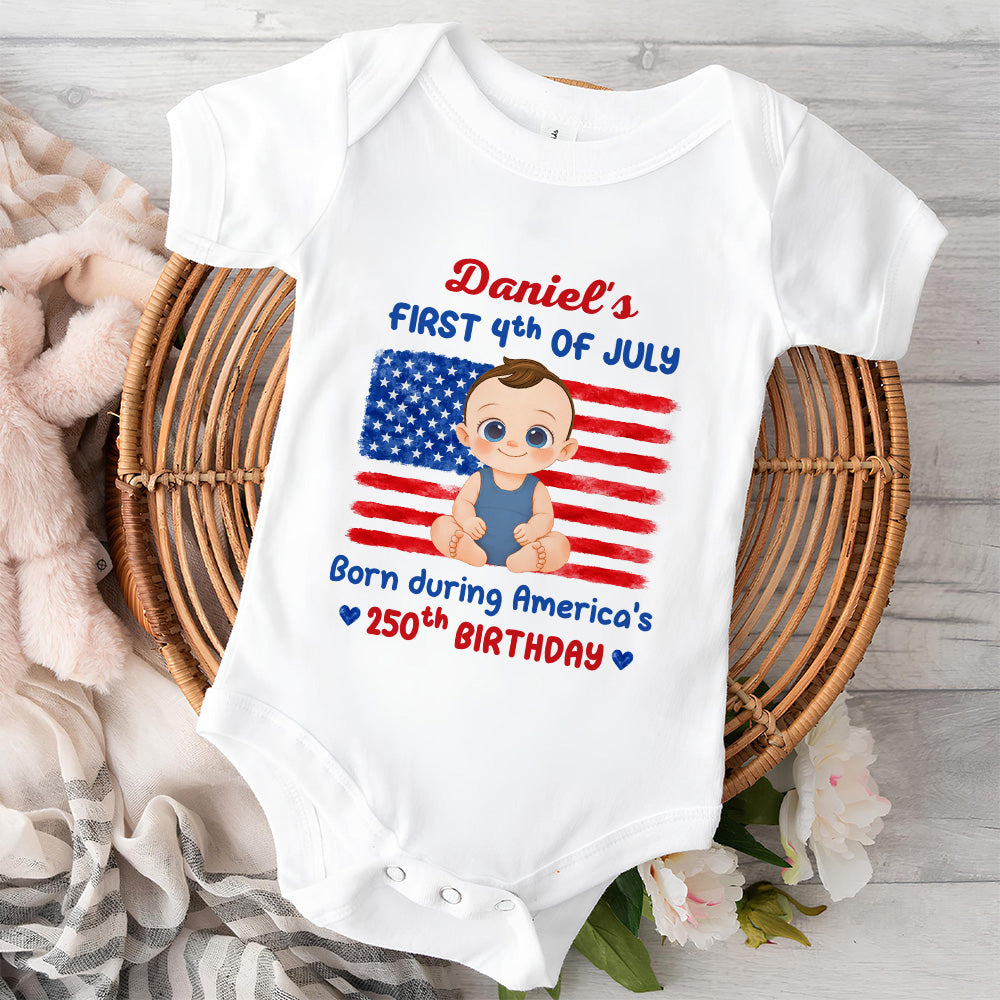 Baby First Freedom - Personalized Baby Onesie