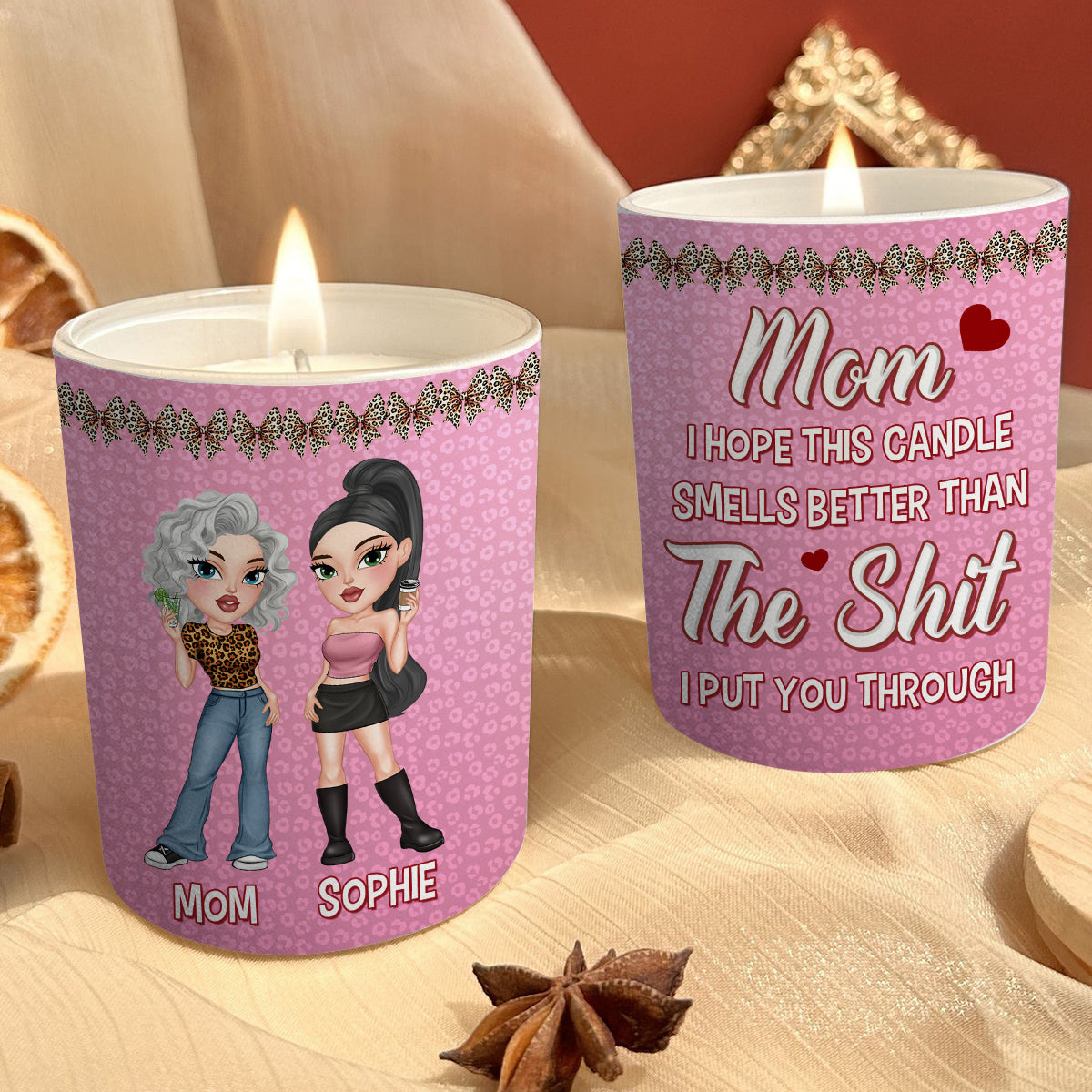 Mom You Deserve This - Personalized Candle